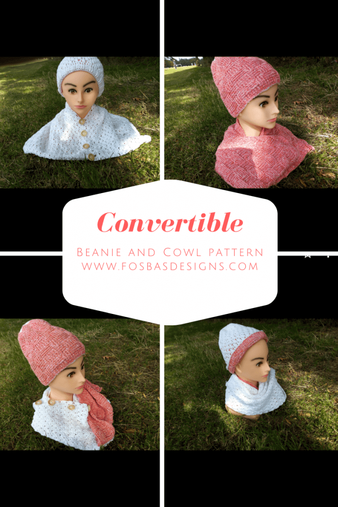 convertible beanie and cowl crochet pattern