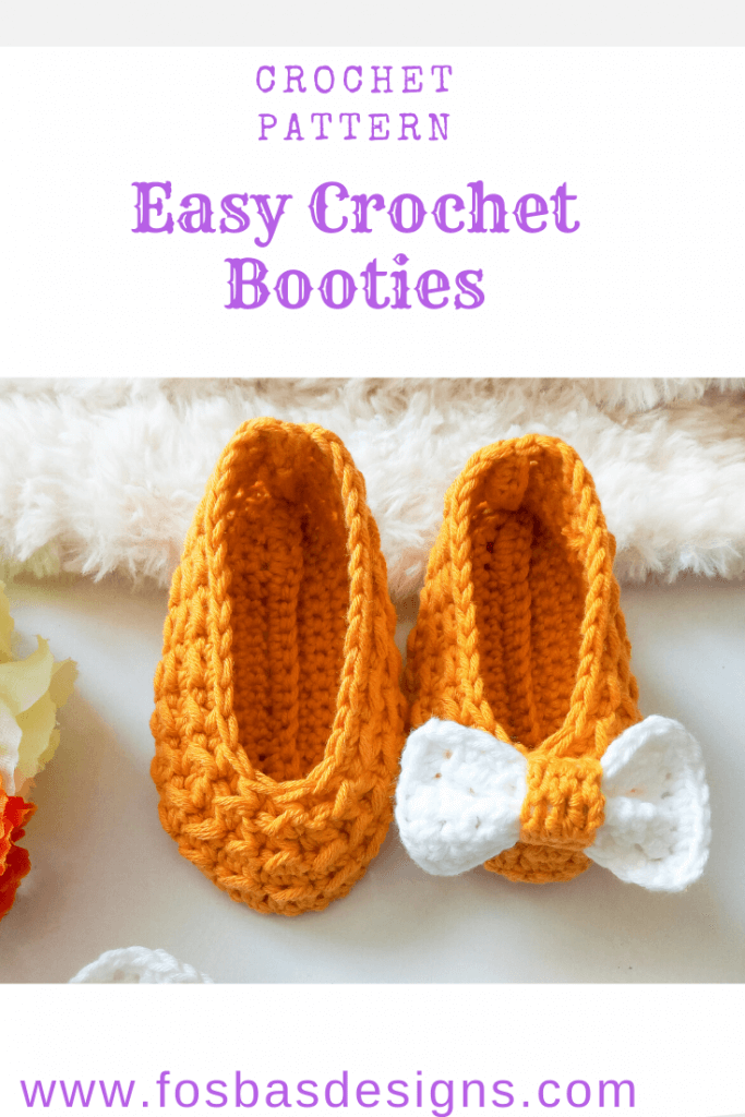 Easy Crochet Baby Booties PAttern