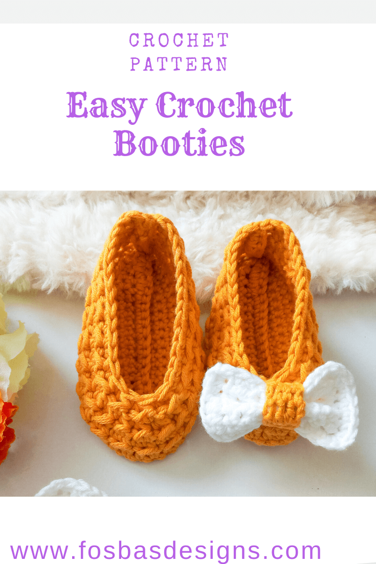 Easy Baby Booties by Fosbas Designs