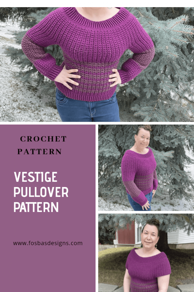 Boat neck Sweater pattern from XS to 3XL. 