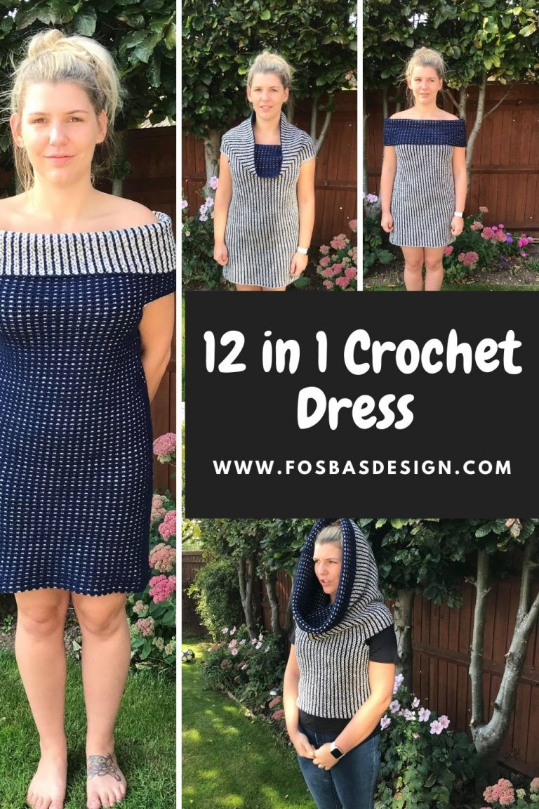 Crochet reversible stitch: Chic convertible dress.
