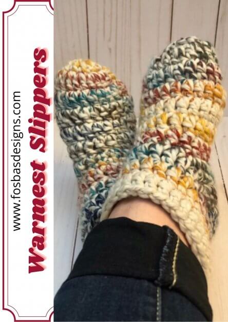 Warmest feet ever crochet slipper pattern