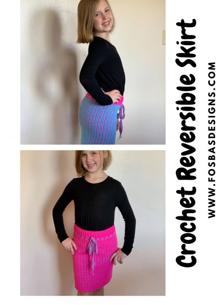 reversible crochet skirt pattern