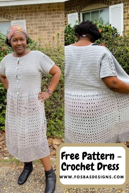 Easy Crochet Dress pattern - Phyllis Chis Cardigan.