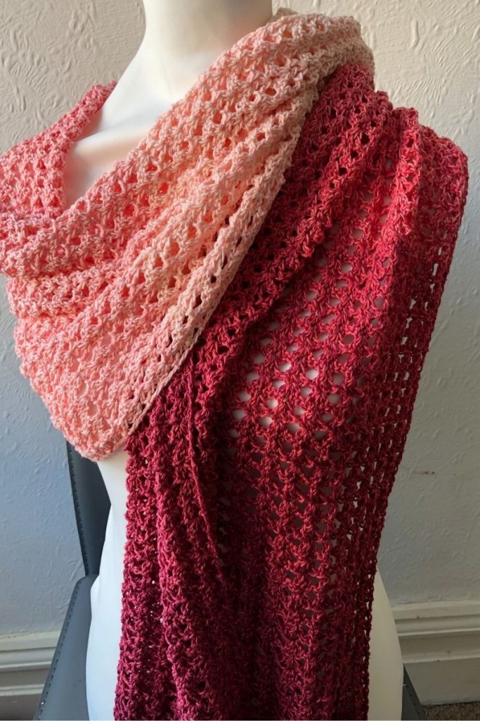 Shanae Wrap - FREE easy rectangle shawl pattern