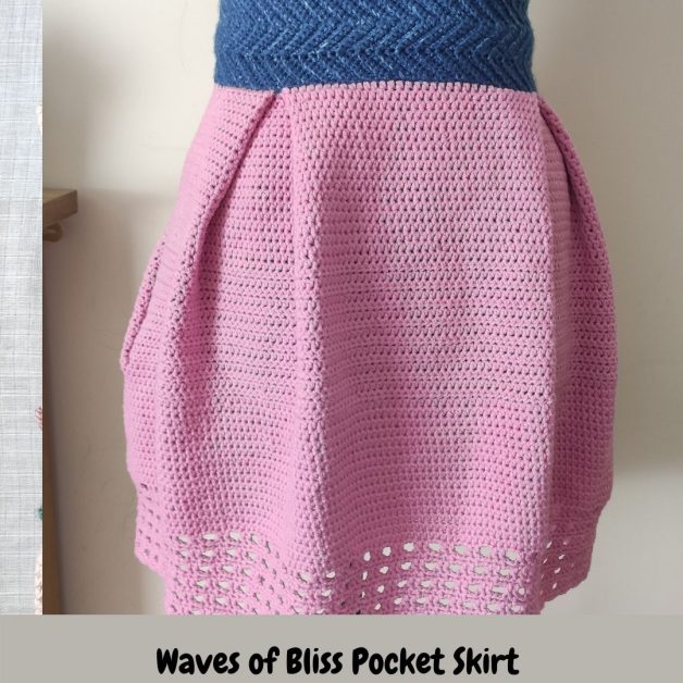 Crochet pocket skirt