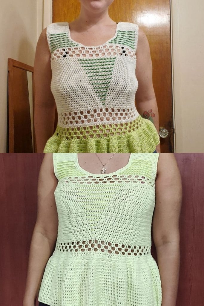 Beaded crochet top pattern