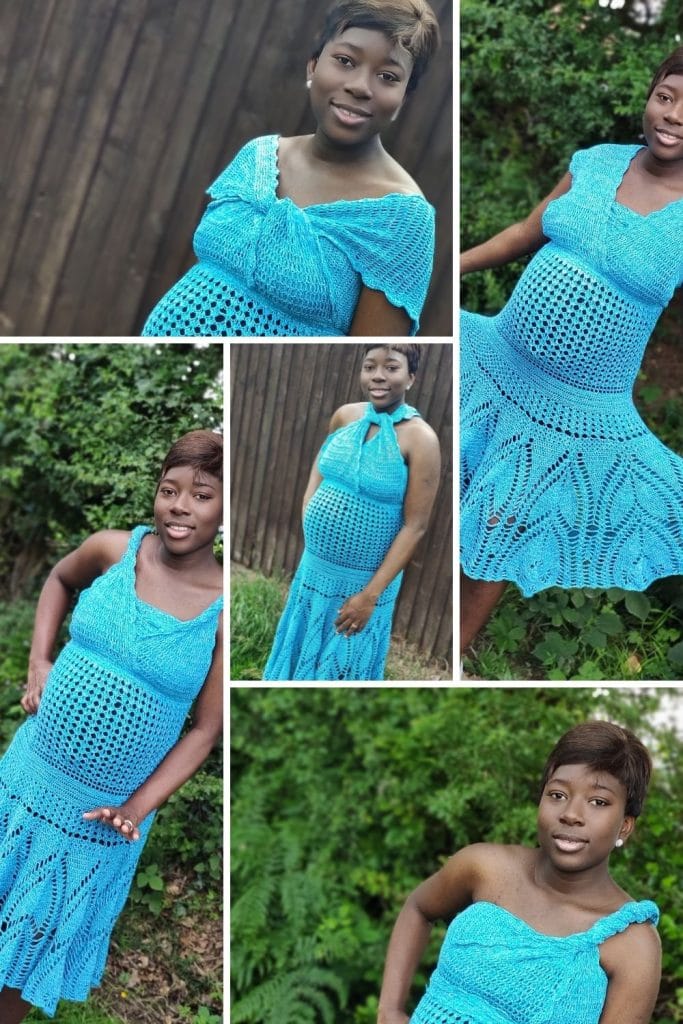 Crochet pregnancy dress pattern