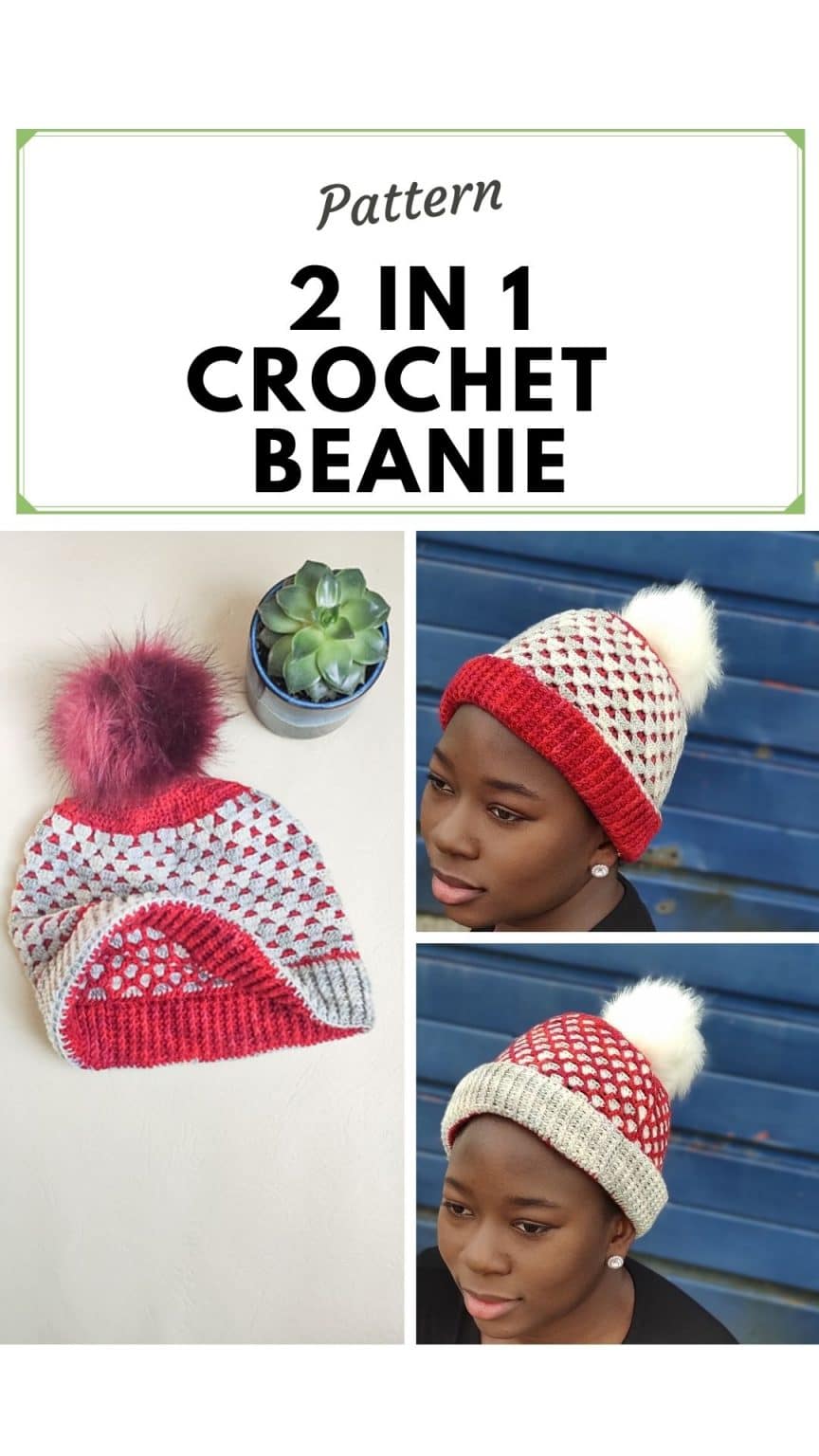 Reversible Beanie and Cowl Pattern: Honeycomb set - Fosbas Designs