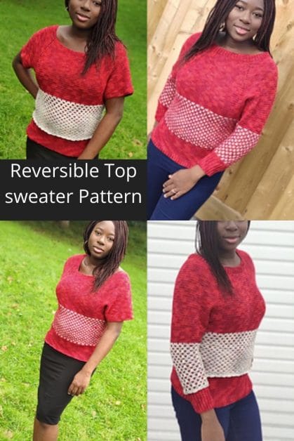 Crochet Reversible top/scarf pattern