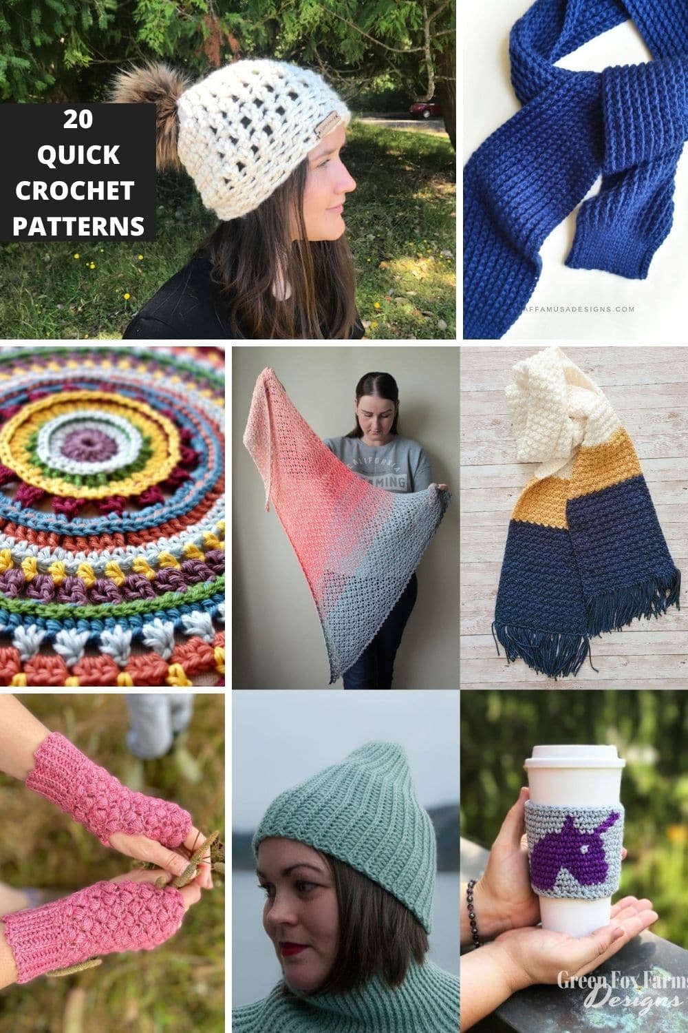 27 Crochet Hats and Scarves Patterns Free! - The Loophole Fox