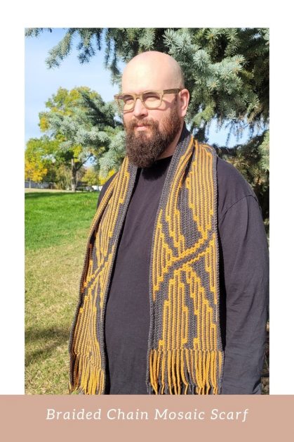 Crochet scarf for men