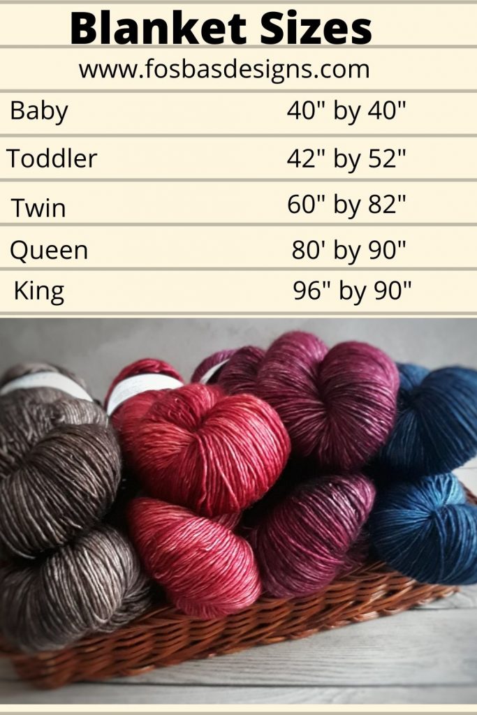 Crochet blanket sizes
