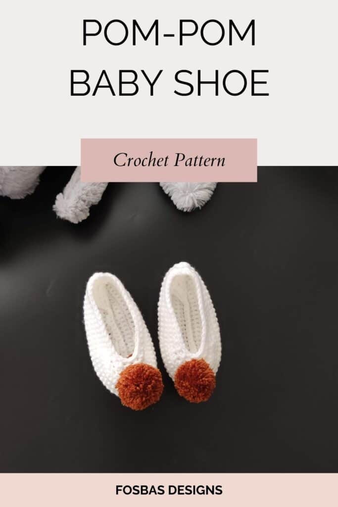 Crochet soft sole baby shoe