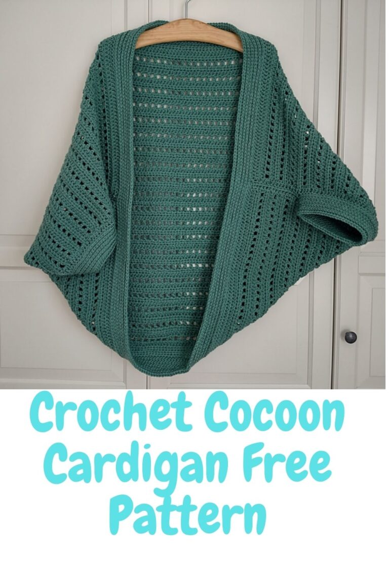 Cocoon crochet cardigan free pattern: Any yarn weight would make this ...