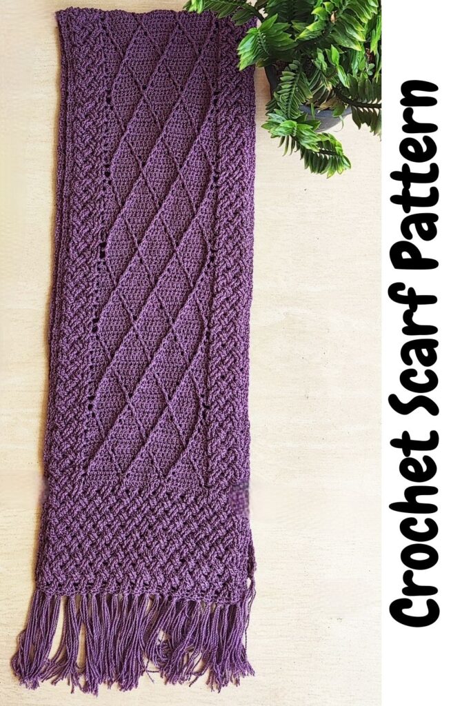 Crochet Men's scarf pattern