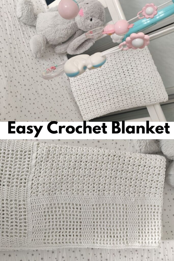 lacy baby crochet blanket, a free  pattern 