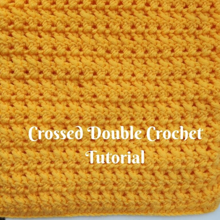 How to crochet the Crossed Double Crochet