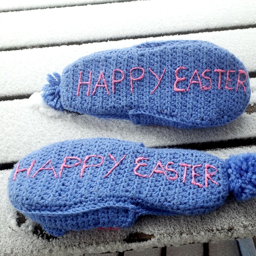 How to make crochet non-slip slippers for toddlers - Fosbas Designs
