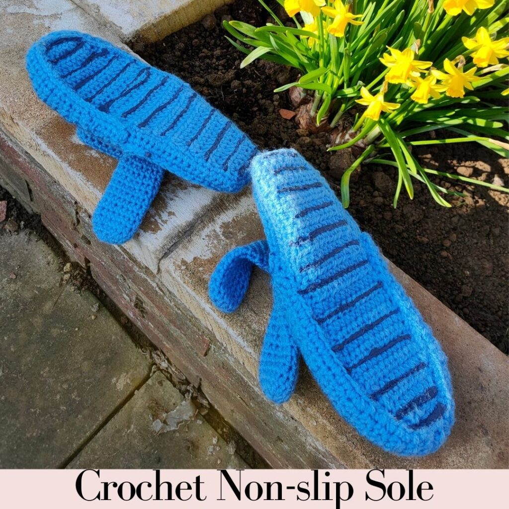 Crochet non-slip slippers 