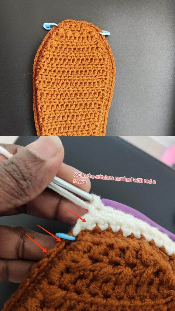 Crochet Slippers with an insole