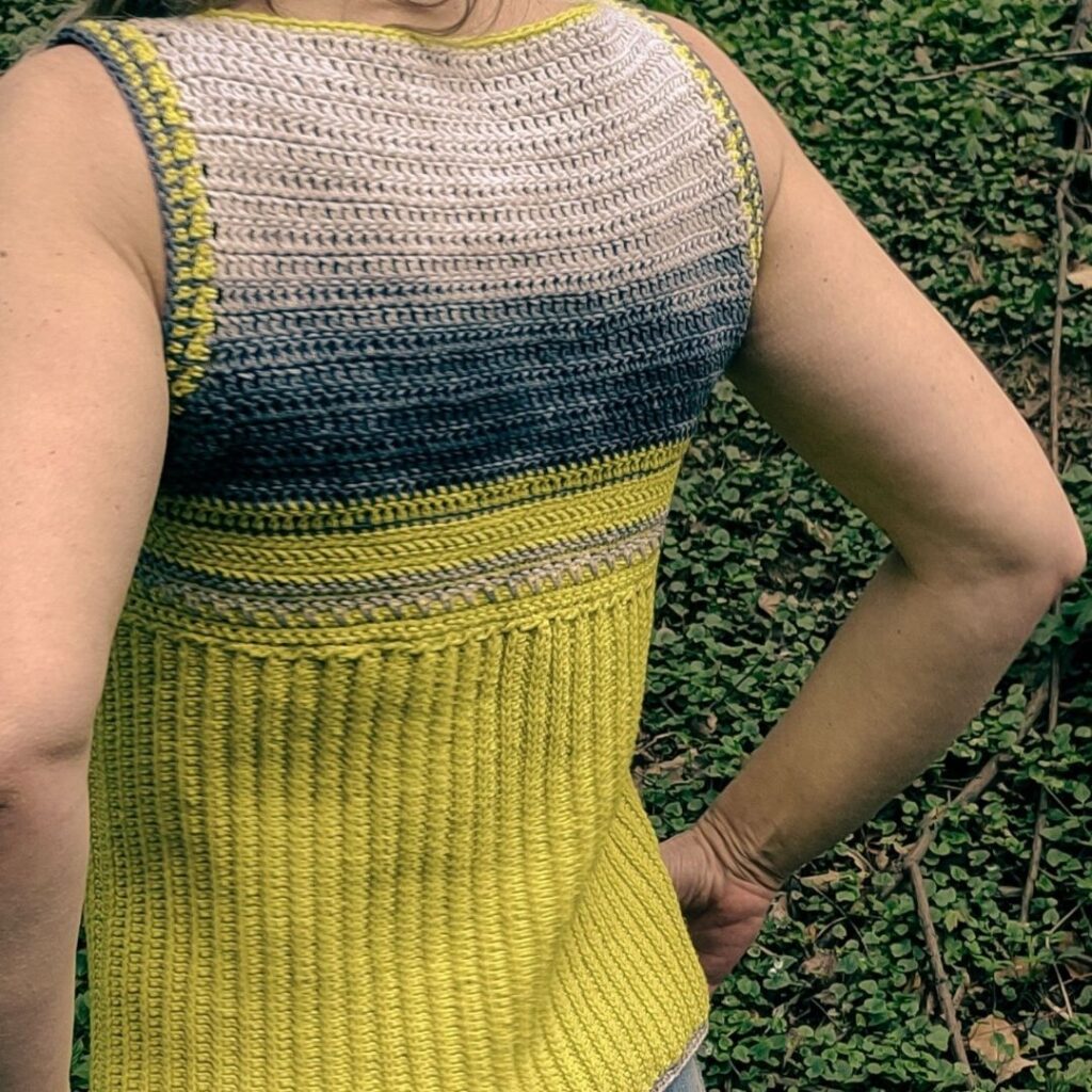 Crochet crop top, a size inclusive free Pattern with detailed instructions and step-wise photos to help you make your own version.