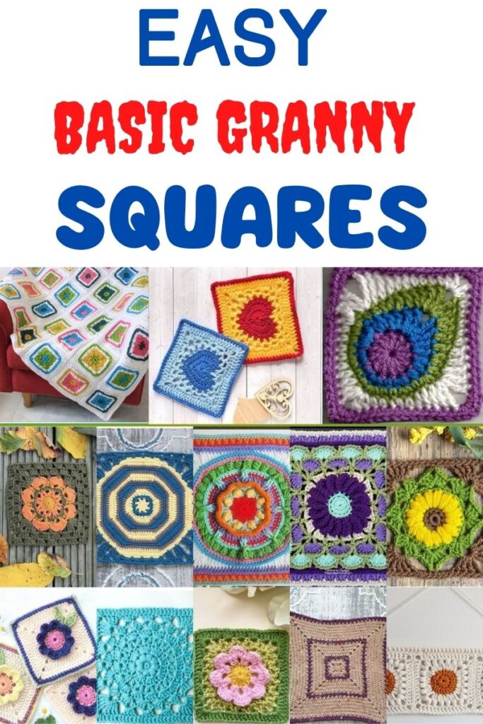 Basic granny square collage