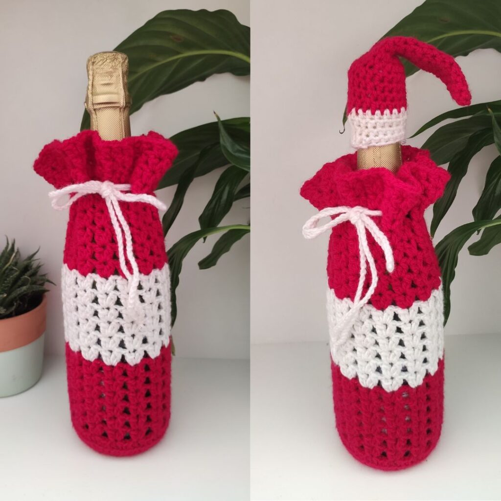 Easy Crochet Wine Bottle Holder Pattern
