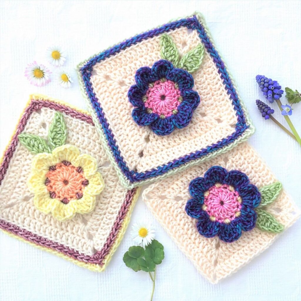 Unique Crochet Granny Square pattern