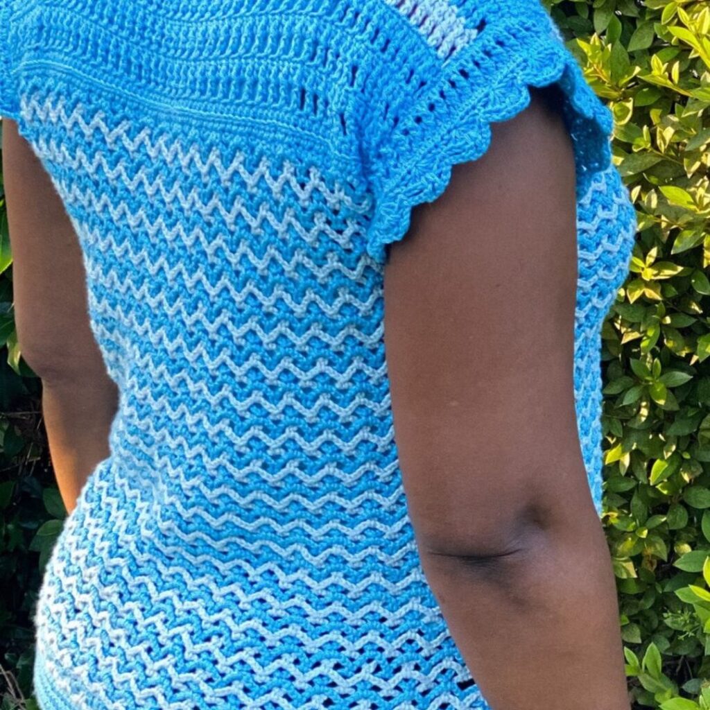 Easy crochet lace top pattern