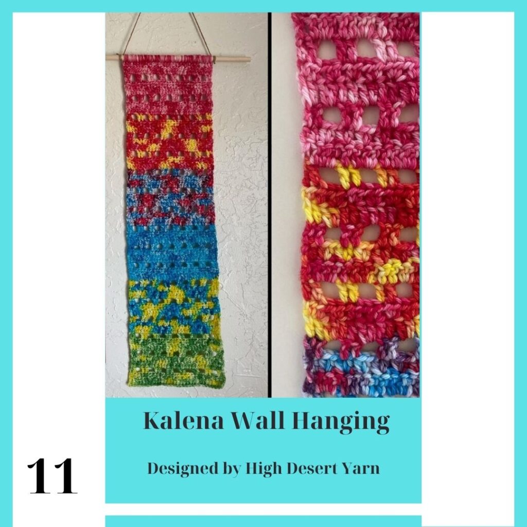 Crochet wall hanging, part of the amazing summer crochet projects.