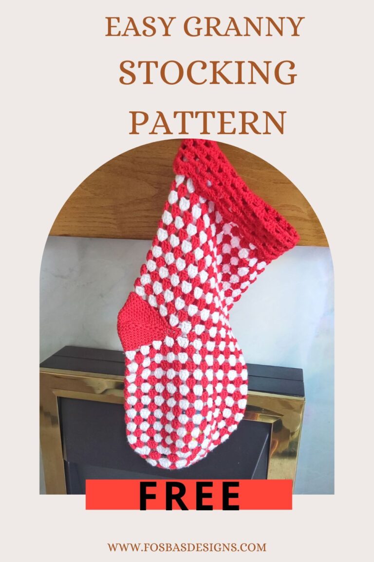Easy granny stitch stocking