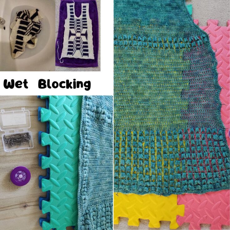 Wet method of Blocking