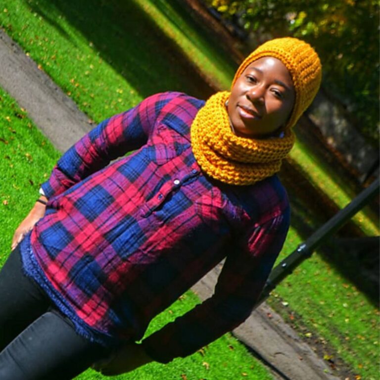 Crochet double side cowl and beanie free pattern