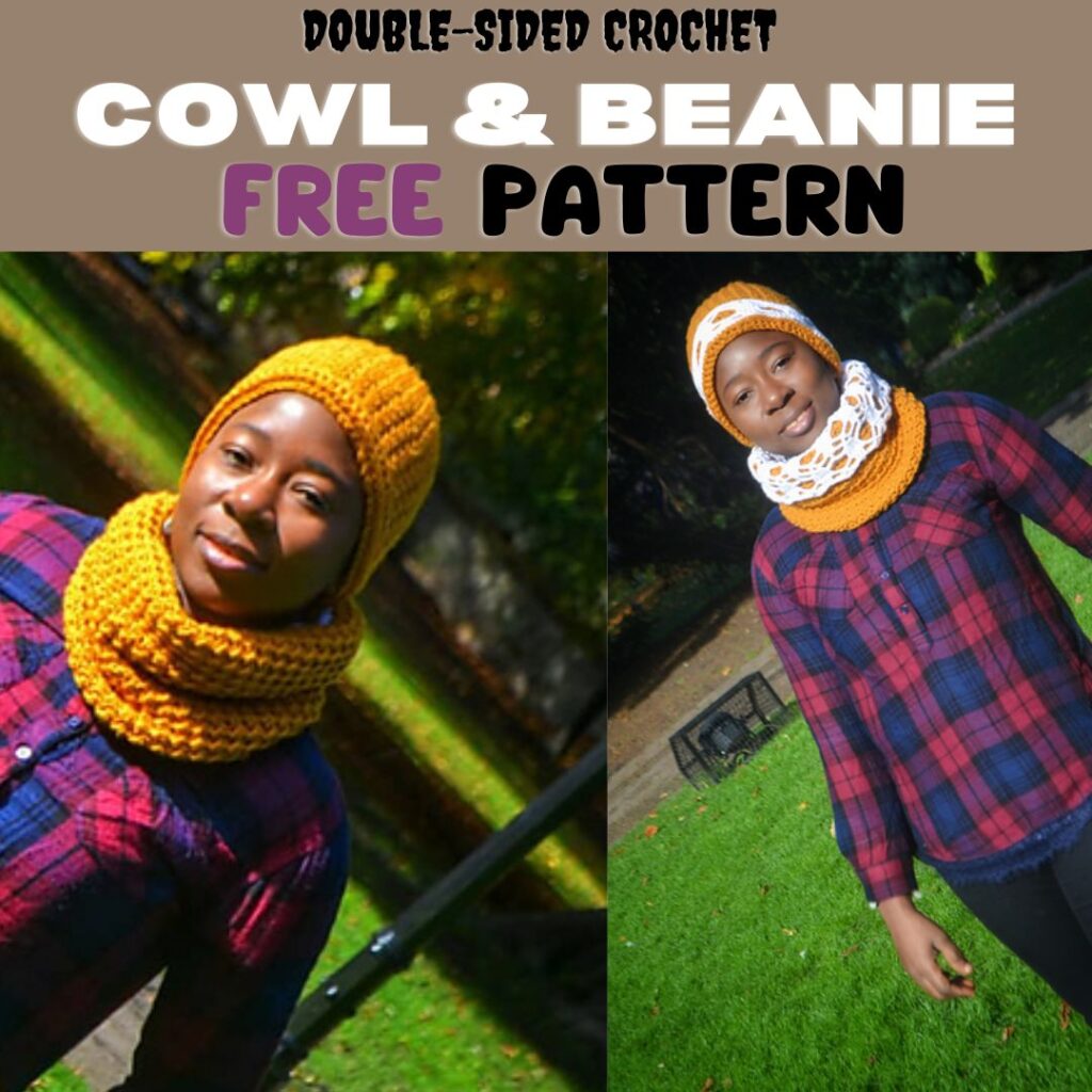 Crochet double sides cowl