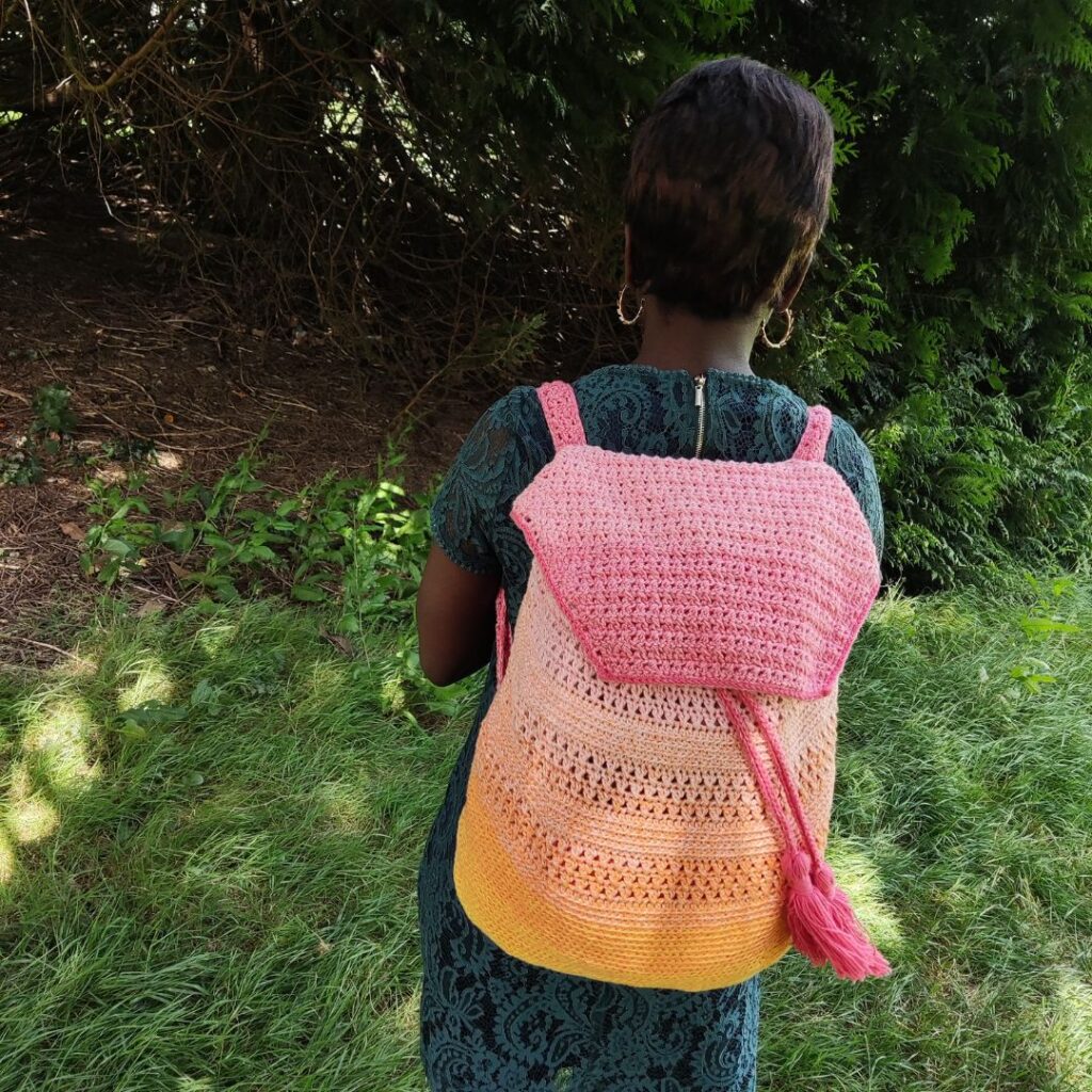 Crochet backpack PDF pattern and video tutorial