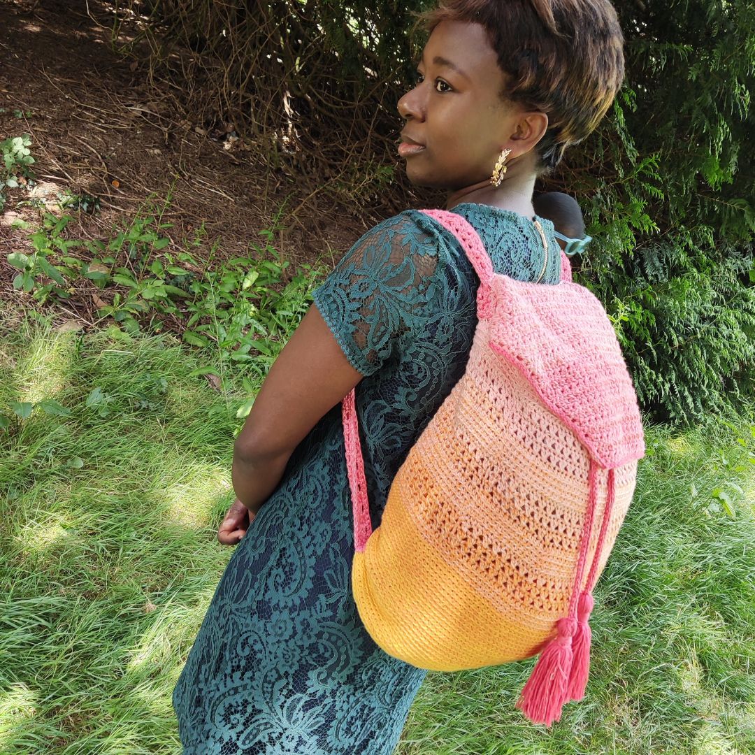 Crochet easy backpack pattern free