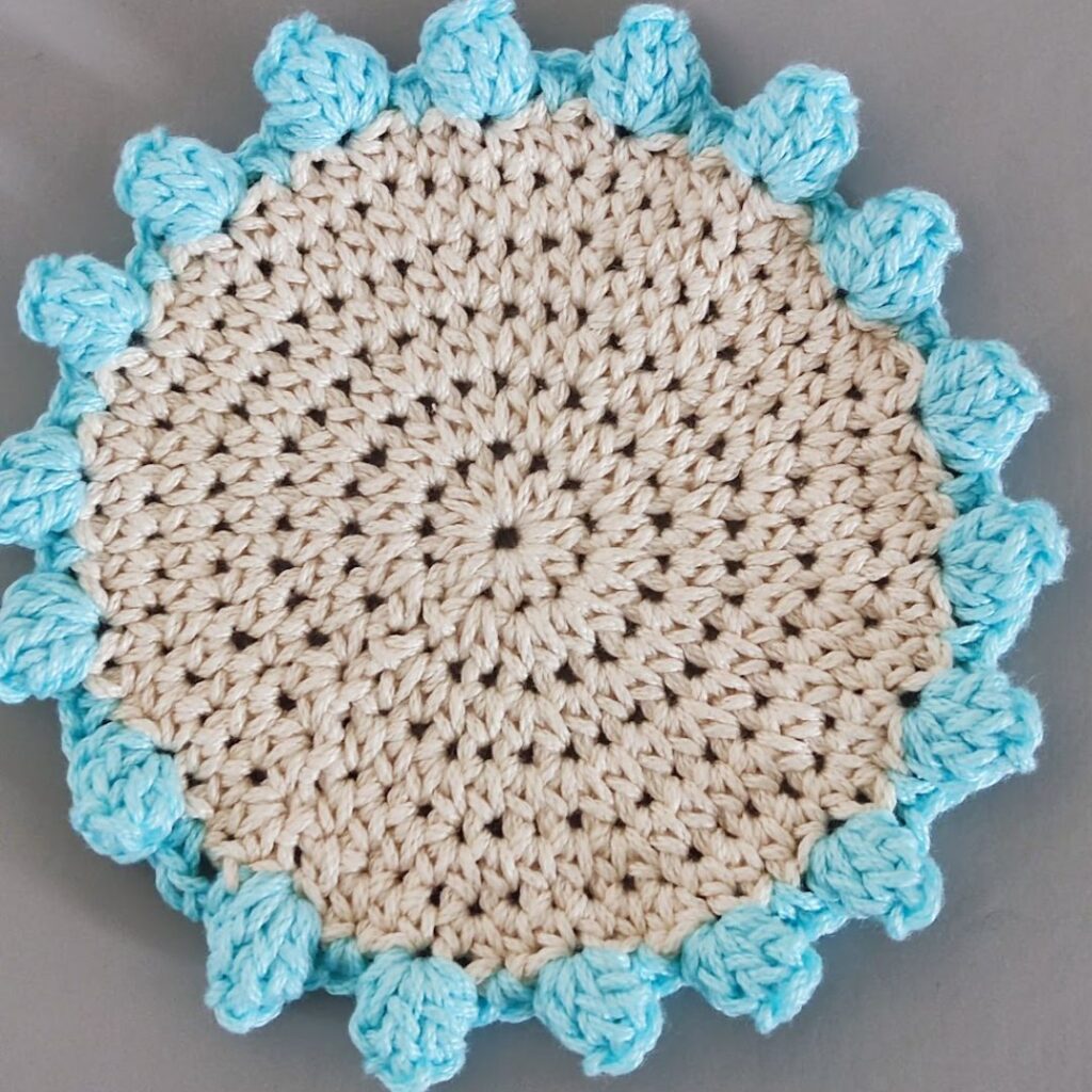 Easy crochet coaster free pattern
