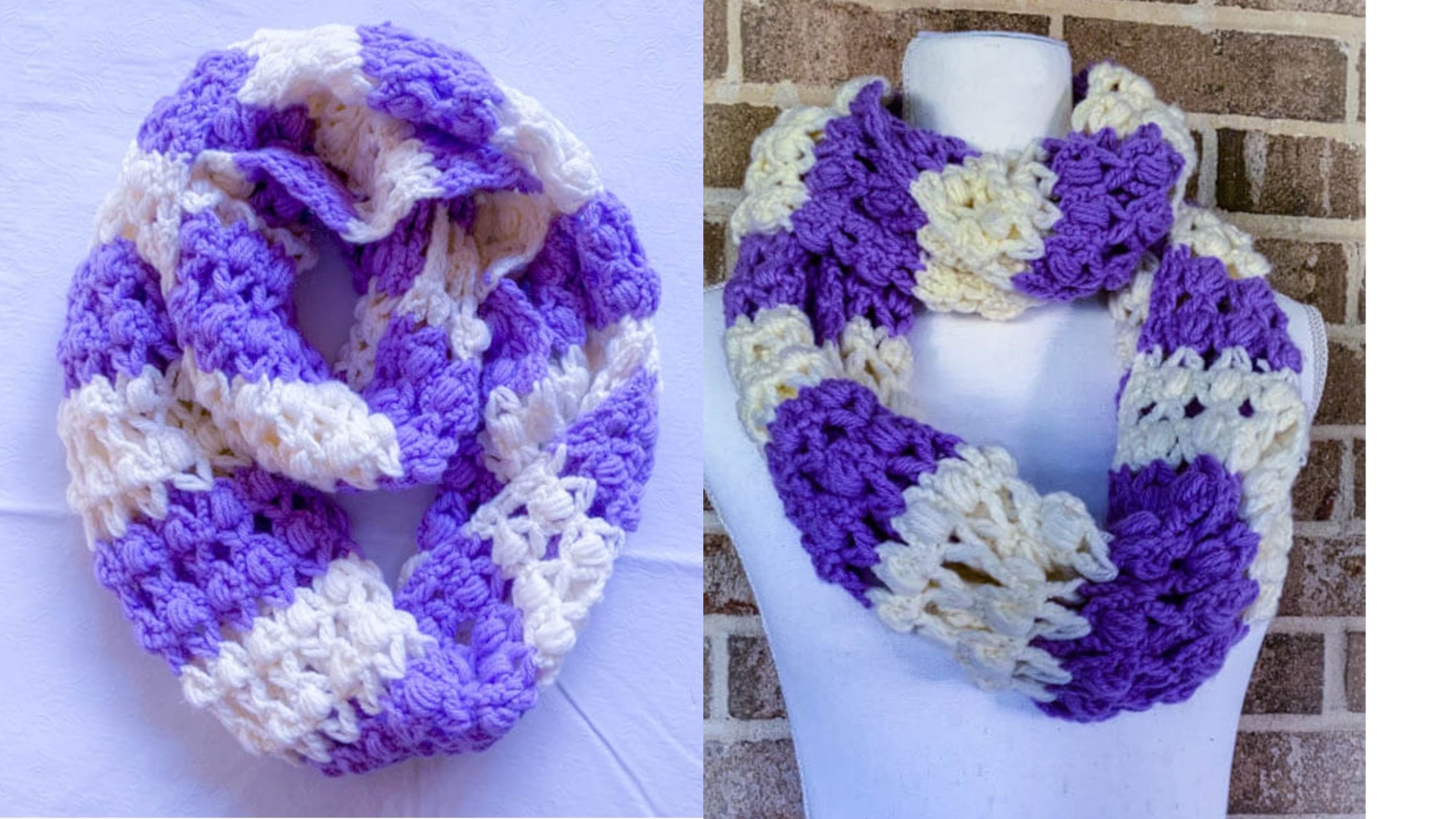 Infinity Crochet scarf free pattern