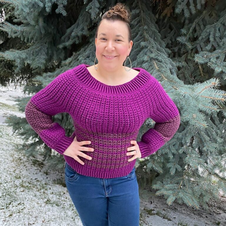Mosaic Boat-neck Pullover main image 0