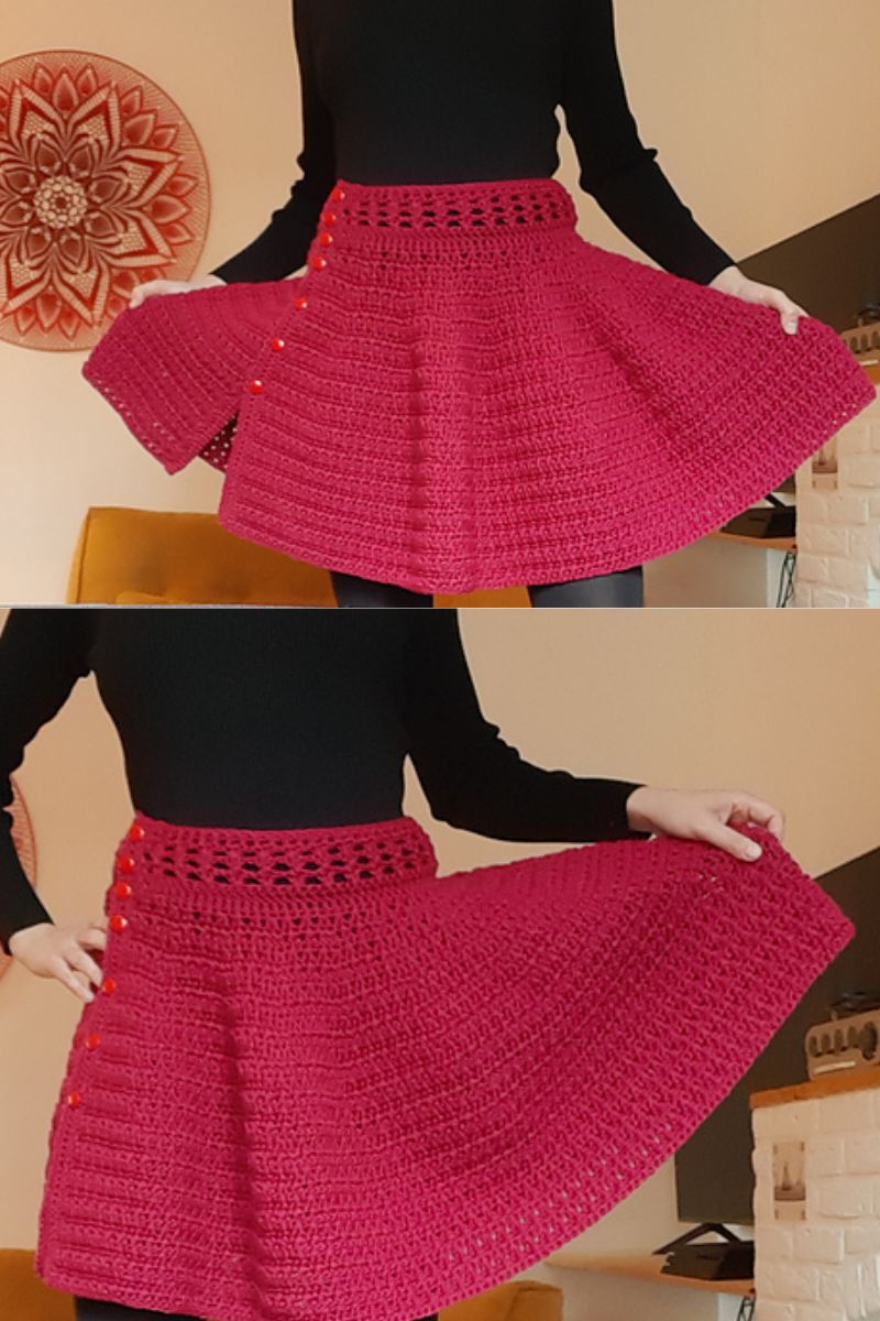 Serenity crochet skirt free pattern Fosbas Designs