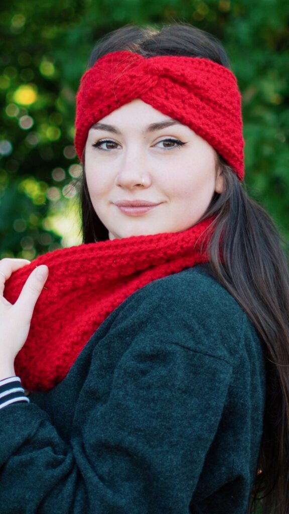Crochet ear warmer with neck warmer patterns