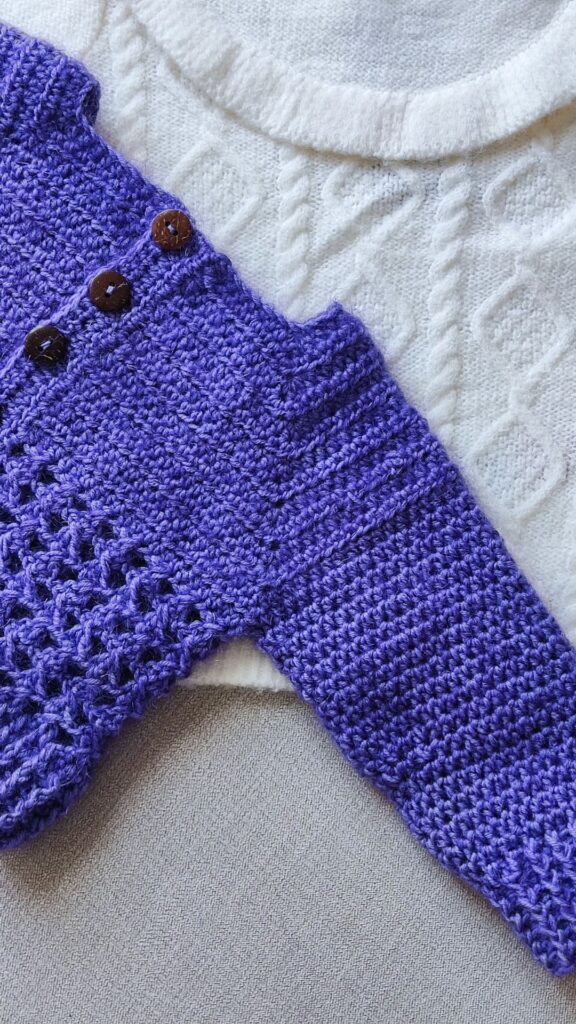 Baby crochet cardigan free pattern
