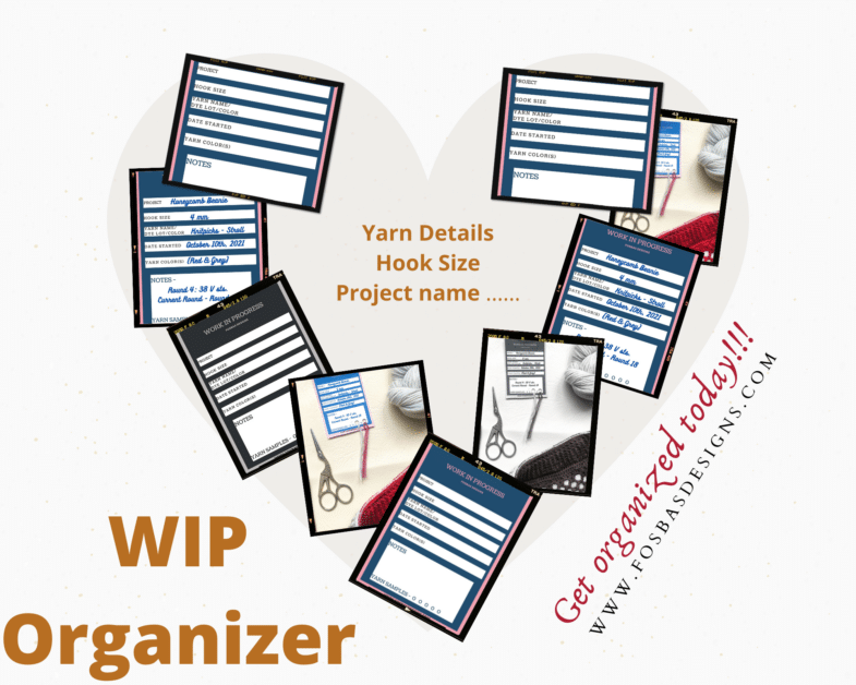 Crochet planner - Makers organizer - Fosbas Designs