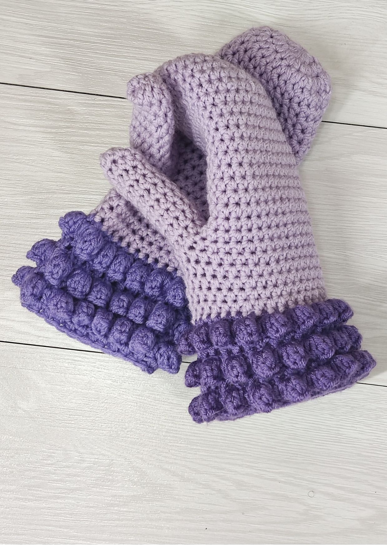 Crochet mittens free pattern