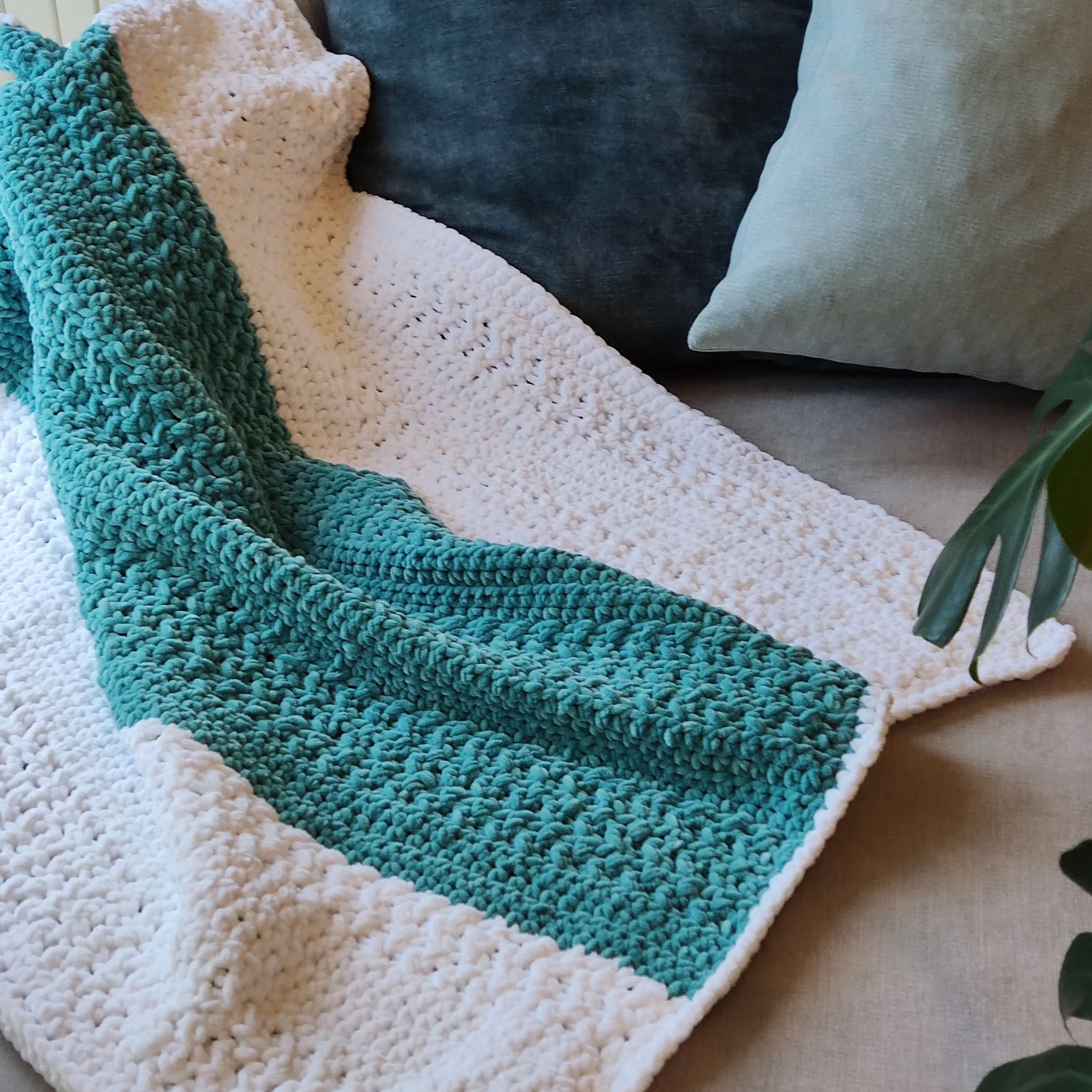 Crochet Stripe Blanket Free Pattern