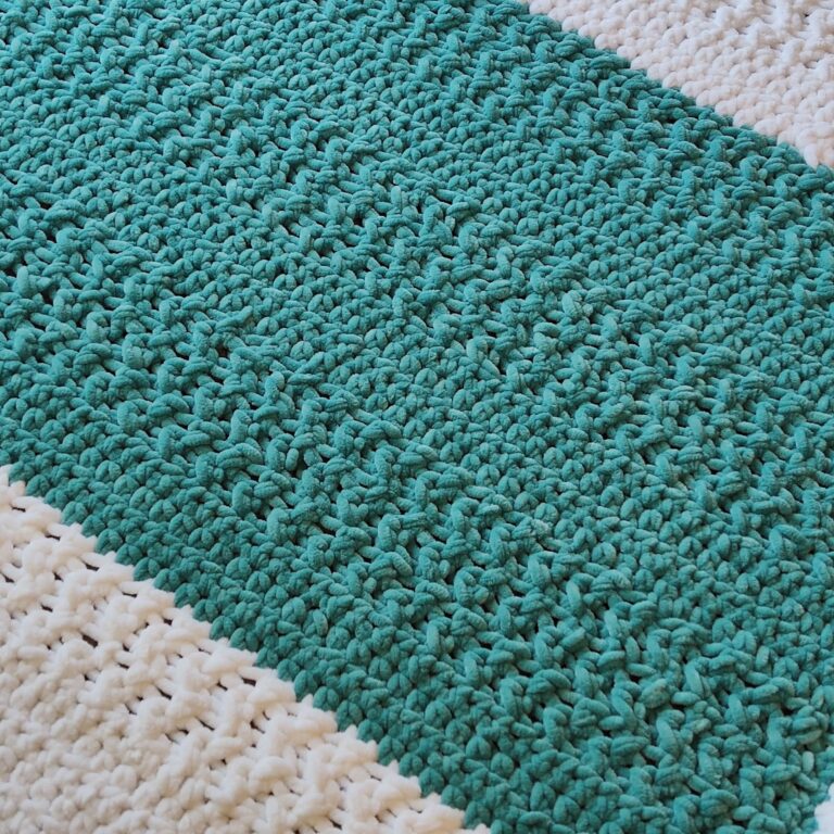Crochet Stripe Blanket Free Pattern