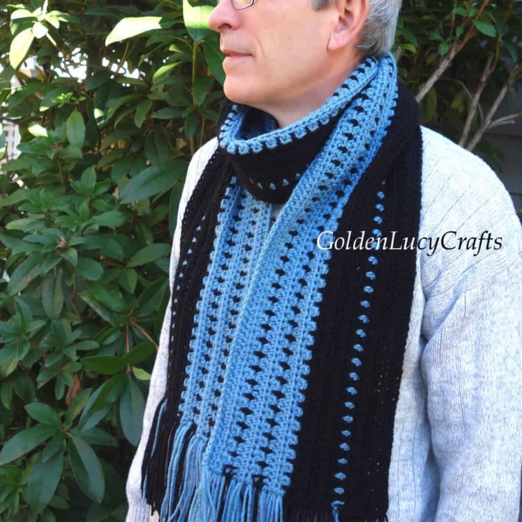 Men's crochet scarves free patterns