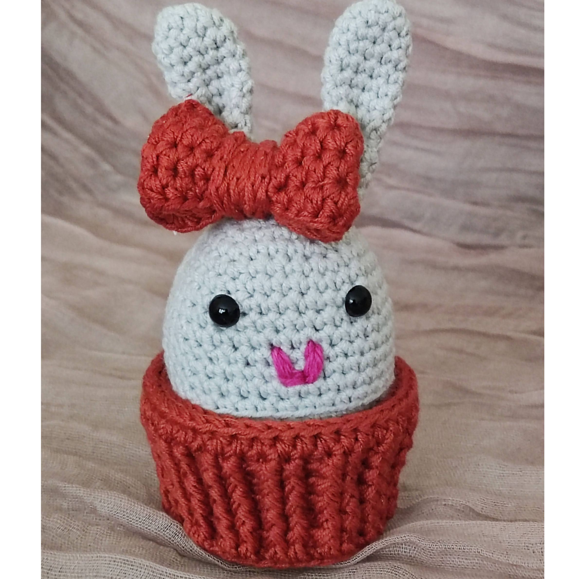 Bunny Crochet Cupcake Free Pattern