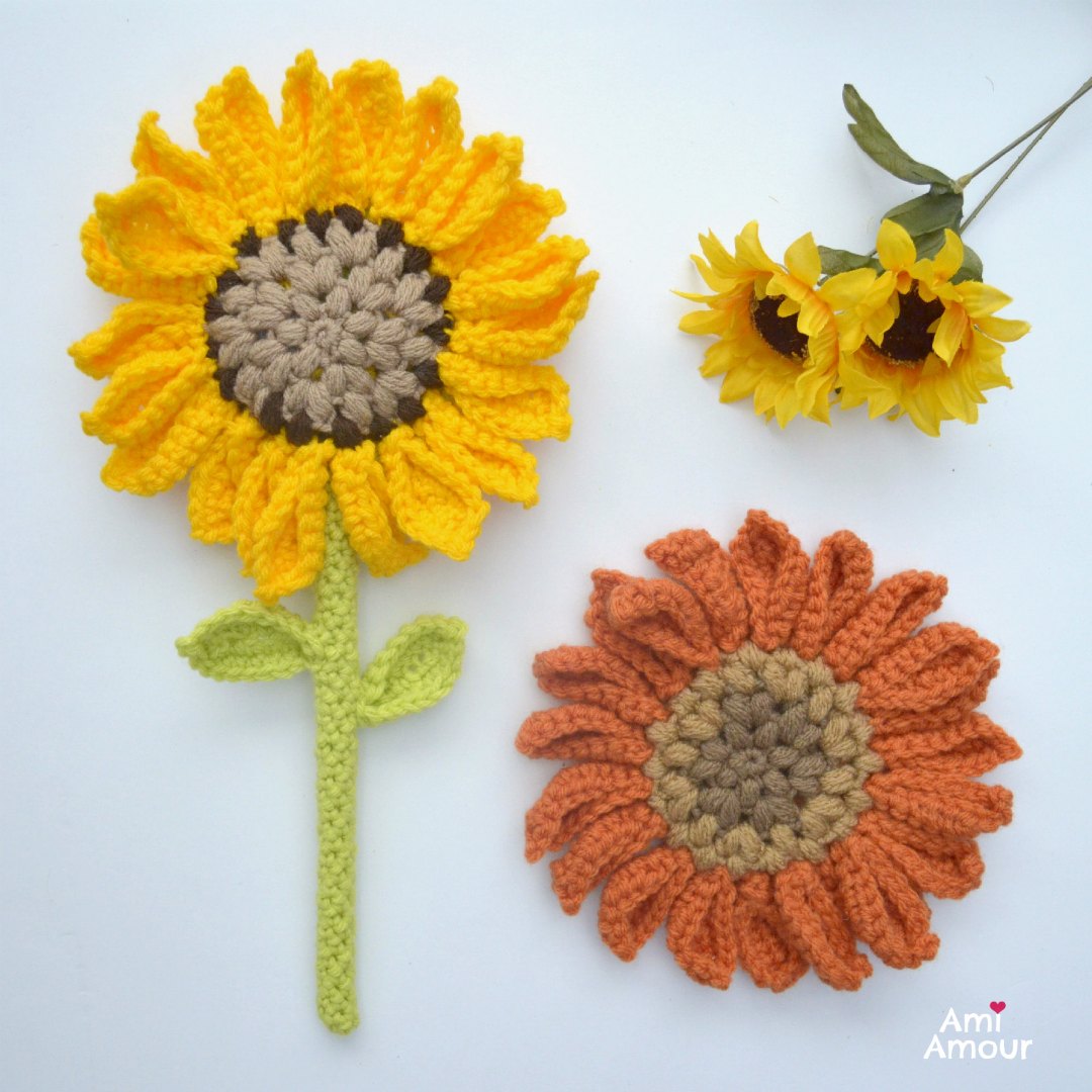 micro crochet flower with embroidery thread tutorial - how to